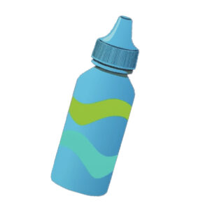 an eye drop medicine bottle